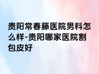 贵阳常春藤医院男科怎么样-贵阳哪家医院割包皮好